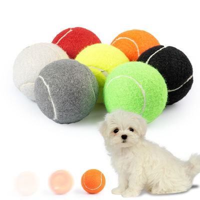 acheter Ballon de tennis indestructible gris noir pour chien 2,5 pouces fabrication en ligne