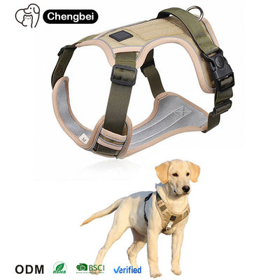 acheter Reflecteur respirant sans remorquage gilet de chien harnais tissu noir oxford fabrication en ligne