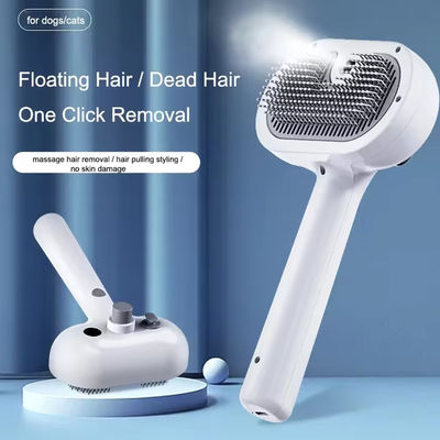 acheter Brosse à vapeur pour animaux de compagnie nettoyage des cheveux massage brosse auto-chat nettoyer chien spray dépilateur peigne fabrication en ligne