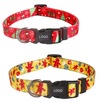 acheter Cadeaux pour chiensPolyester pour chiensNoël personnalisé Collier imperméable pour animaux de compagnie réglable Luxe fabrication en ligne
