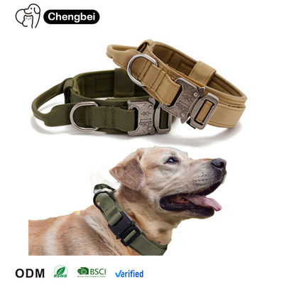 acheter Conception personnalisée de luxe en nylon en métal pour l' entraînement de l' animal de compagnie à la corde pour chien collier et laisse pour K9 tactique fabrication en ligne