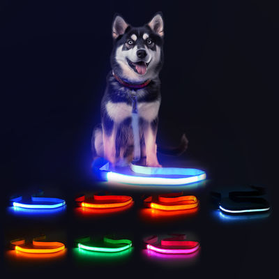 acheter 120cm Croupe à chiens à LED USB rechargeable Croupe à chiens éclairée personnalisée fabrication en ligne