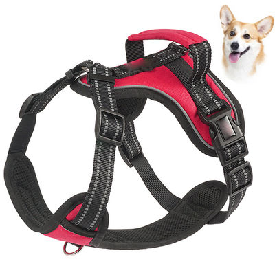 acheter Harnais de chien en nylon résistant à l'explosion Harnais de gilet réfléchissant pour chien Moyen grand fabrication en ligne