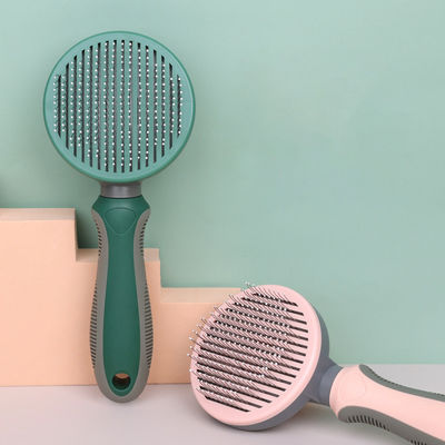 acheter Brosse de toilettage pour animaux de compagnie Brosse à éclaboussure Self-cleaning Portable Dog Cat Dépilateur Orange Peignes fabrication en ligne