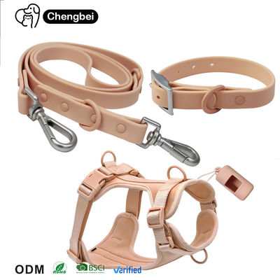 acheter Collier de chien en PVC et harnais de laisse Logo personnalisé Ensemble souple imperméable à l'eau OEM ODM accepté fabrication en ligne