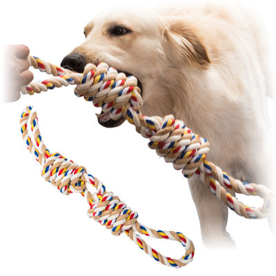 acheter Jouet pour chien, coton, corde, corde dure, couleur mixte, amusant et durable pour animaux de compagnie actifs fabrication en ligne