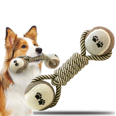 acheter Jouet à corde pour chien, gros et moyens, haltères, balle de tennis, corde de coton, jouet à mâcher fabrication en ligne