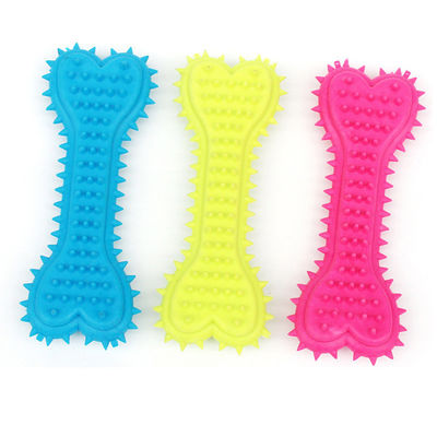 acheter Chiens Pet Durable en caoutchouc Molar os de forme de brosse à dents Stick Clean Traite Chien Bit Chew Jouet fabrication en ligne