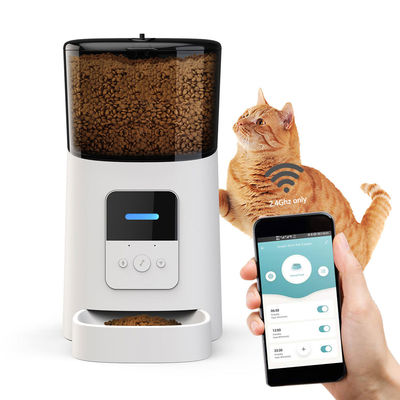 acheter Alimentateur pour animaux de compagnie en plastique intelligent 600 ml Alimentateur automatique pour chat Wifi 110V-240V fabrication en ligne
