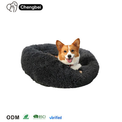 acheter Lit pour chat couleur multiple imperméable à l'eau lavable doux confortable personnalisé ronde Fluffy fabrication en ligne