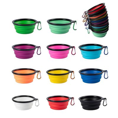 350 ml 1000 ml Coupe pliable pour chien TPE Coupe pliable pour chien en silicone
