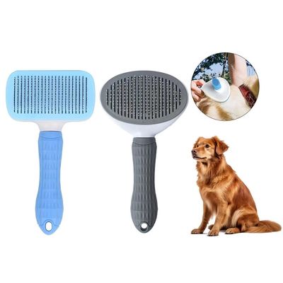Coiffure bleue pour chien avec fonction de massage