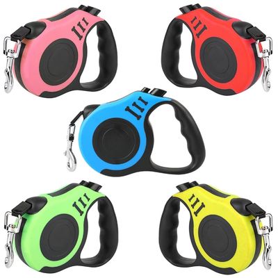 Levis rétractable pour chiens réglable, extensible et flexible, de 5 m de longueur