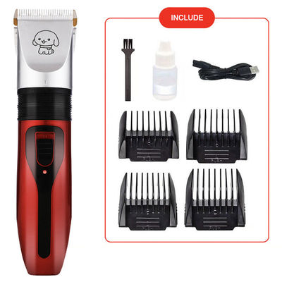 Batterie 1500mA Trimmer de cheveux pour animaux de compagnie Clippers pour chiens sans fil Lamelle en céramique rechargeable