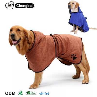 Super absorbant pour le café, robe de bain pour animaux de compagnie, robe de chien en microfibre, toute saison.