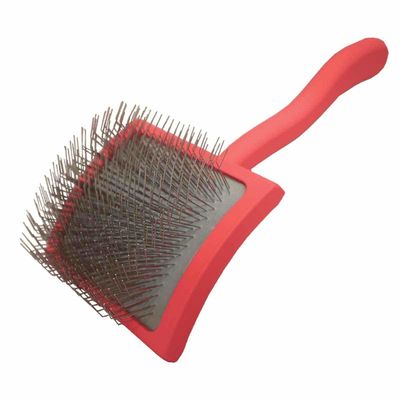 Brosses de soins pour animaux de compagnie à fil de fer poignée en bois broche métallique à broche longue broche pour chiens de taille moyenne