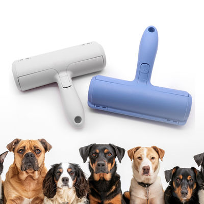 Ruloir pour éliminer les poils des animaux de compagnie en fibre de nylon ABS bleu Ruloir pour les poils de chien