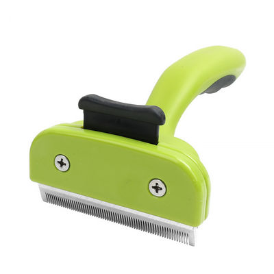 Outil de décapage de chien vert brosse à chat auto-nettoyage durable