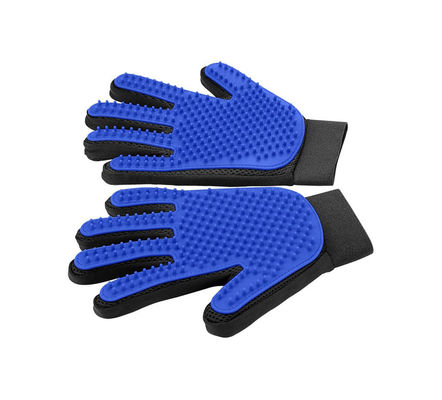 Dépilateur pour animaux de compagnie en silicone gant de brosse pour chat bleu gant de brosse pour petits animaux