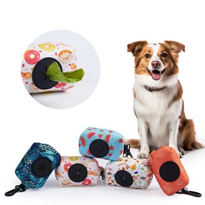 Distributeur de sacs à ordures pour chiens Neoprène hydrofuge Portable Porteur de sac à ordures pour animaux de compagnie