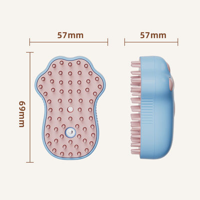 Brosse de toilettage pour animaux de compagnie avec logo personnalisé de 0,2 livre, éliminant les poils, avec emballage en boîte blanche, pour une utilisation en toutes saisons