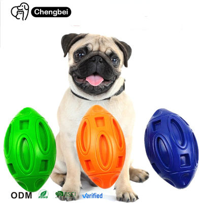 Jouet de chien à billes dures grincantes interactives jouets pour animaux agressifs mâcheurs en caoutchouc naturel