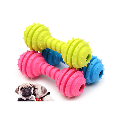 Chien mâcher jouet de forme osseuse TPR Pet Dog jouet barbell fourni pour votre ami à fourrure