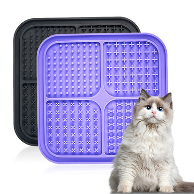 Couteaux pour animaux de compagnie Silicone Slow Feeder Affichage LCD Chien Licking Mat Chien Lick Pad Interactif