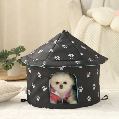 Lit pour animaux de compagnie imperméable Logo personnalisé Maison pliable pour chiens d'hiver
